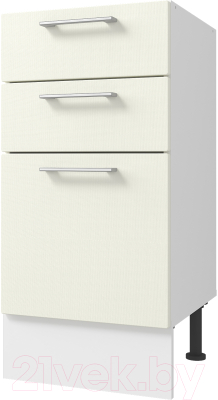 Шкаф-стол кухонный Горизонт Мебель Оптима 40 3 ящика - фото