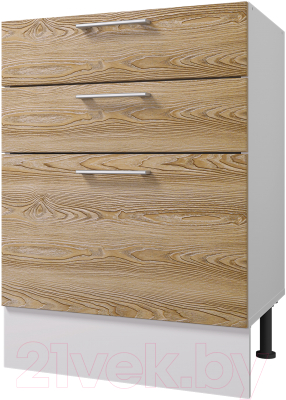 Шкаф-стол кухонный Горизонт Мебель Оптима 50 3 ящика - фото