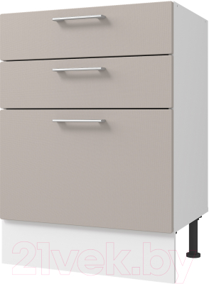 Шкаф-стол кухонный Горизонт Мебель Оптима 50 3 ящика - фото