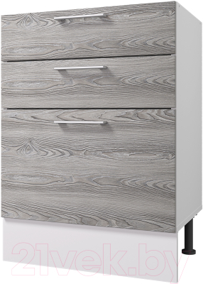 Шкаф-стол кухонный Горизонт Мебель Оптима 50 3 ящика