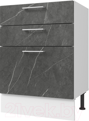 Шкаф-стол кухонный Горизонт Мебель Оптима 60 3 ящика - фото