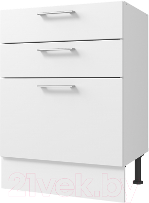 Шкаф-стол кухонный Горизонт Мебель Оптима 80 3 ящика - фото