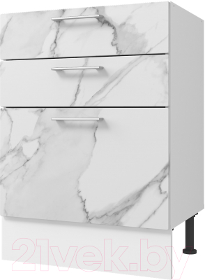 Шкаф-стол кухонный Горизонт Мебель Оптима 80 3 ящика - фото