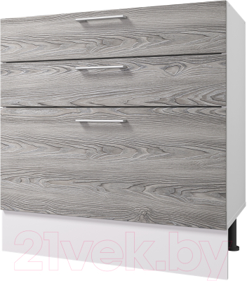 Шкаф-стол кухонный Горизонт Мебель Оптима 80 3 ящика - фото