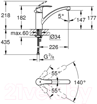 Смеситель GROHE Via 30430000