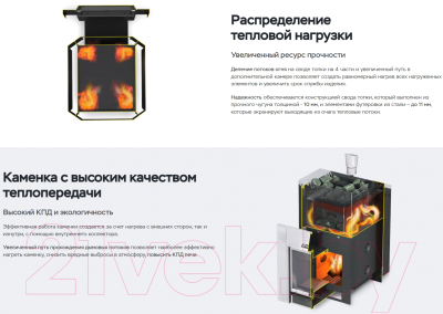 Печь-каменка Ermak 16 Стандарт Чугун