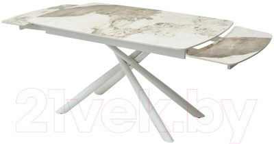 Обеденный стол M-City Rivoli 140 Gloss / 614M04392 (Luxury Pandora Sintered Stone/White)