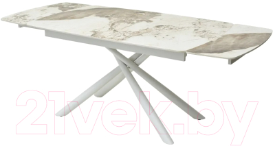 Обеденный стол M-City Rivoli 140 Gloss / 614M04392 (Luxury Pandora Sintered Stone/White)