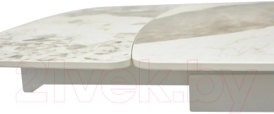 Обеденный стол M-City Rivoli 140 Gloss / 614M04392 (Luxury Pandora Sintered Stone/White)