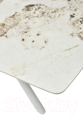 Обеденный стол M-City Rivoli 140 Gloss / 614M04392 (Luxury Pandora Sintered Stone/White)