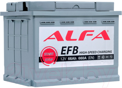 Автомобильный аккумулятор ALFA battery EFB 66 R