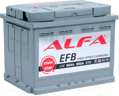 Автомобильный аккумулятор ALFA battery EFB 66 R