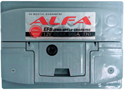 Автомобильный аккумулятор ALFA battery EFB 66 R