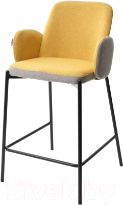 Стул барный M-City Nyx / 628M03420 (VF106 желтый/VF120 серый) - фото