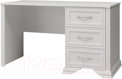 Письменный стол Bravo Мебель Грация (белый/белый) - фото