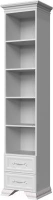 Стеллаж Bravo Мебель Грация (белый/белый) - фото