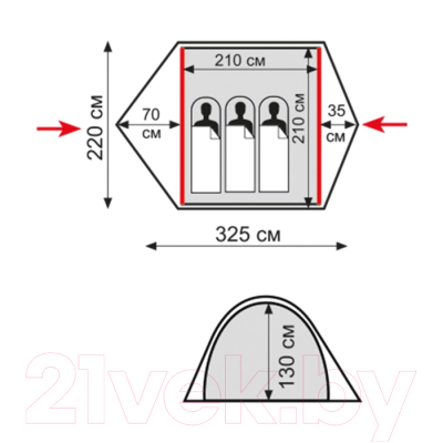 Палатка Tramp Swift 3 V2 2022 / TRT-098