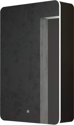 Шкаф с зеркалом для ванной Континент Eltoro Black Led 56x86 R - фото