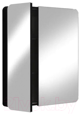 Шкаф с зеркалом для ванной Континент Eltoro Black Led 76x85