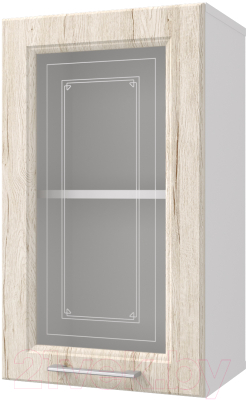 Шкаф навесной для кухни Горизонт Мебель Классик 40 Витрина - фото