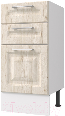 Шкаф-стол кухонный Горизонт Мебель Классик 40 3 ящика - фото