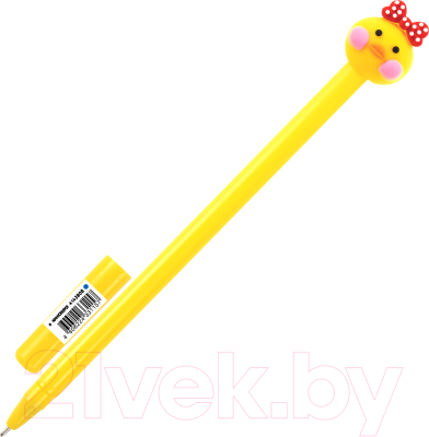 Ручка шариковая Юнландия Цыпленок / 143808 - фото