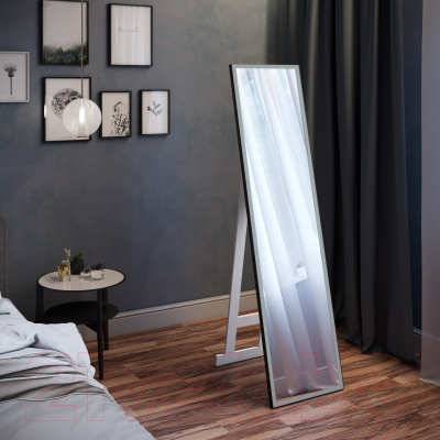 Зеркало Континент Tower Black Led 45x175 (напольное)