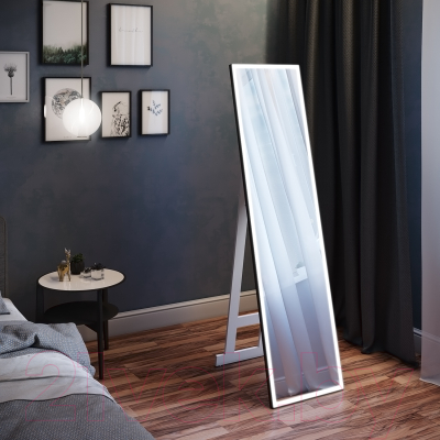Зеркало Континент Tower Black Led 45x175 (напольное)