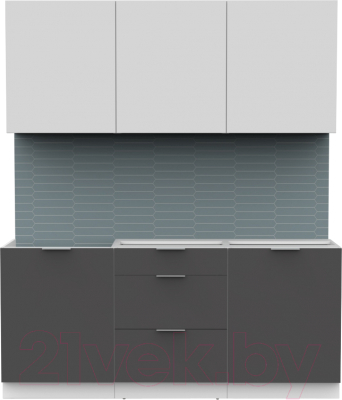 Готовая кухня Интермебель Микс Топ-4 1.8м без столешницы - фото