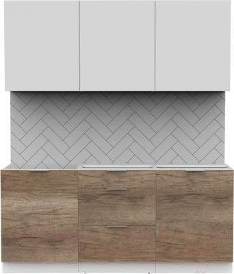 Готовая кухня Интермебель Микс Топ-4 1.8м без столешницы - фото