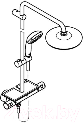 Душевая система со смесителем GROHE QuickFix Vitalio Start 26814001