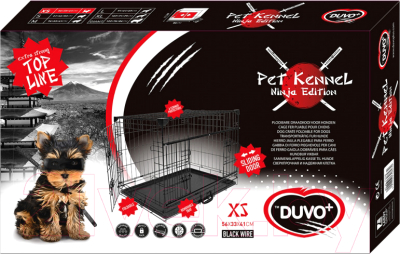 Клетка для животных Duvo Plus Pet Kennel Ninja Medium / 11640/DV