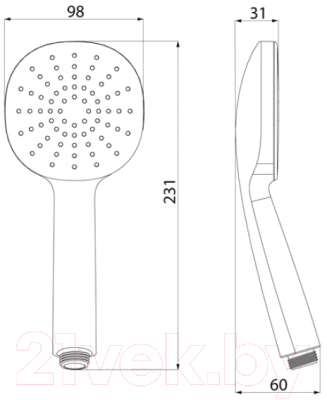 Лейка ручного душа IDDIS Optima Home OPH1FB9i18