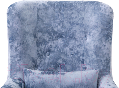 Кресло мягкое KRONES Калипсо (велюр голубой перламутр)