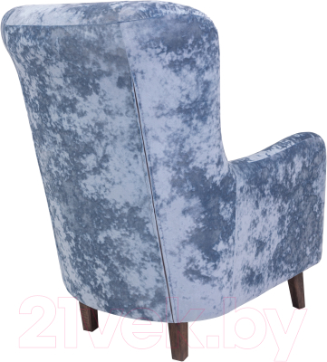 Кресло мягкое KRONES Калипсо (велюр голубой перламутр)