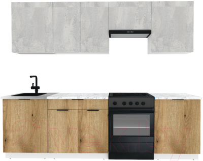 Готовая кухня ВерсоМебель Эко-2 2.6 - фото