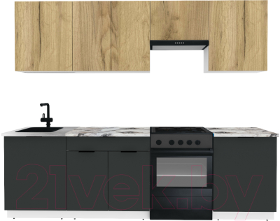 Готовая кухня ВерсоМебель Эко-2 2.6 - фото