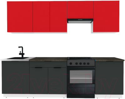 Готовая кухня ВерсоМебель Эко-2 2.6 - фото