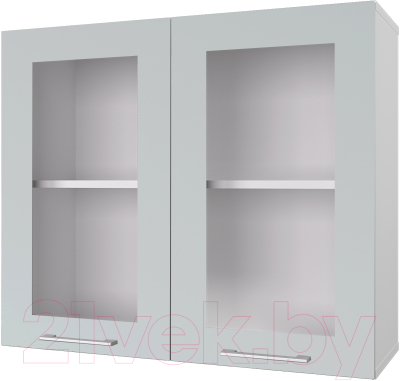 Шкаф навесной для кухни Горизонт Мебель Оптима 80 Витрина - фото