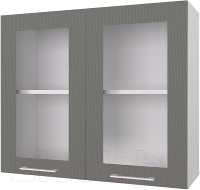 Шкаф навесной для кухни Горизонт Мебель Оптима 80 Витрина - фото