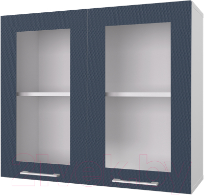 Шкаф навесной для кухни Горизонт Мебель Оптима 80 Витрина - фото