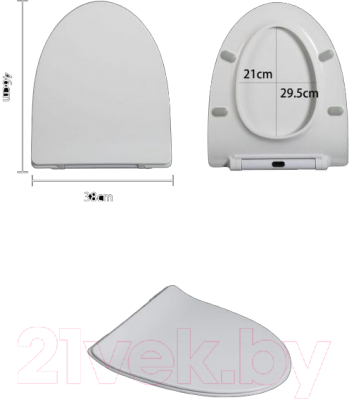 Сиденье для унитаза WeltWasser Welzbach 004 GL-WT