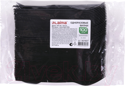 Набор одноразовых вилок Laima Стандарт / 607837 - фото