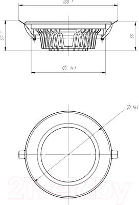 Точечный светильник ЭРА SDL-10-90-40K-W20 / Б0049706