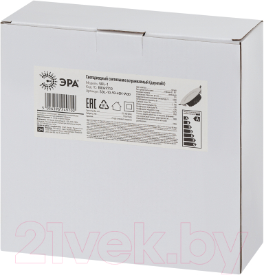 Точечный светильник ЭРА SDL-10-90-40K-W30 / Б0049710