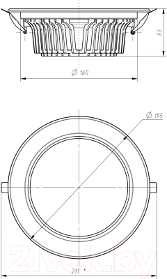 Точечный светильник ЭРА SDL-10-90-40K-W30 / Б0049710