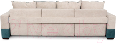 Диван Мебельград Бостон 2400 Стандарт (торонто бежевый/торонто бежевый/торонто зеленый)