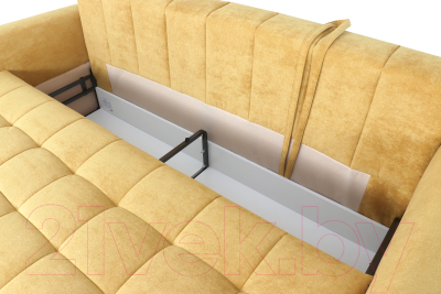 Диван Мебельград Бремен-1 Стандарт (торонто горчица)