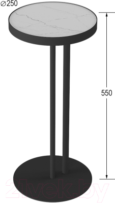 Журнальный столик Калифорния мебель УГО (бьянко)