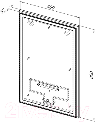 Комплект мебели для ванной Aquanet Nova Lite 50 / 302529